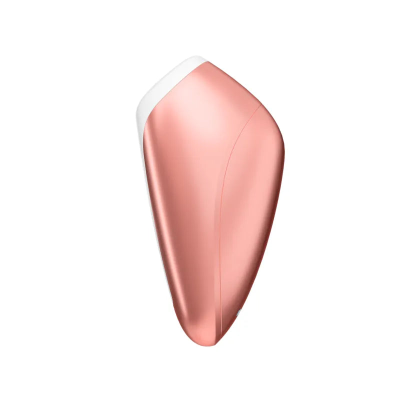 Stimulateur érotique air pulse Satisfyer Love Breeze cuivre, silicone hypoallergénique, 11 fonctions de succion, design ergonomique, usage personnel ou couple