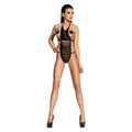 ME-SEDUCE Samantha Teddy Noir Érotique Sangles Viscose Taille S/M