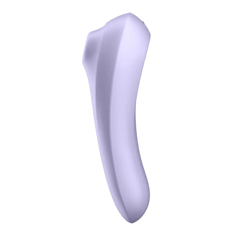 Stimulateur clitoridien à pulsations d'air connectable application Satisfyer DUAL PLEASURE Air Pulse Mauve femme couple sextoy