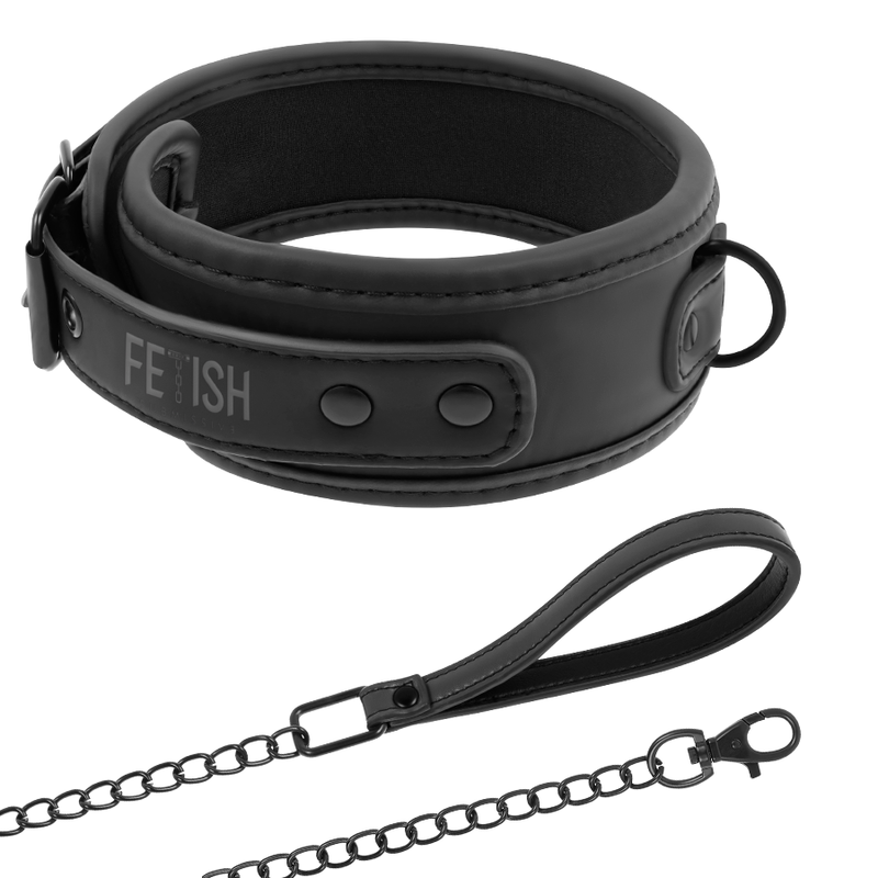 Collier Bdsm Cuir Végétalien Sans Nickel