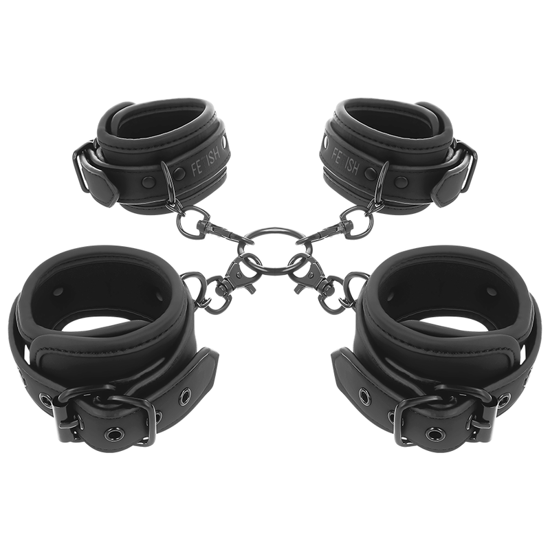 Menottes Bdsm Cuir Vegan Confort Réglable