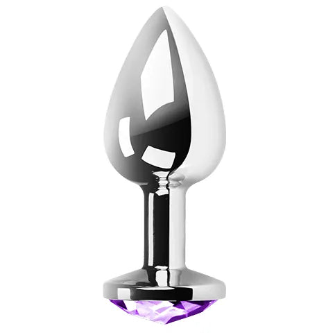 Plug anal en métal Secretplay - Lilas ultra-lisse sans nickel, aluminium de qualité premium, sextoy discret