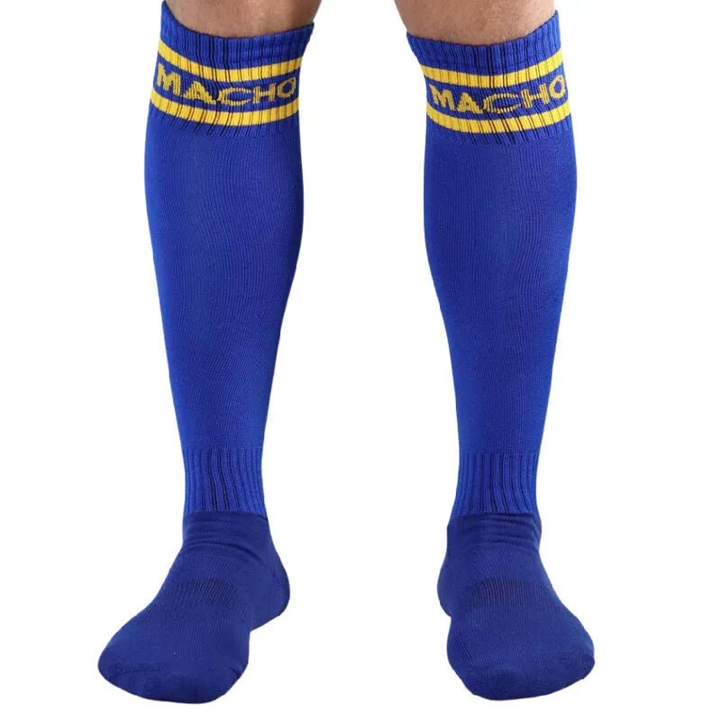 MACHO - CHAUSSETTES LONGUES BLEU