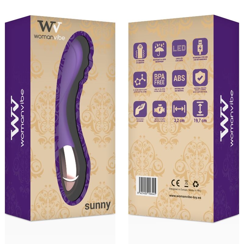 Vibromasseur G-Spot Silicone Rechargeable Or Lilas