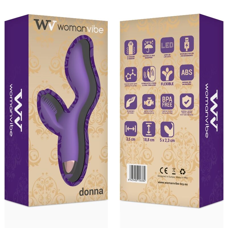 Vibromasseur Double Moteur Silicone Lilas