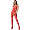 PASSION - FEMME BS085 BODYSTOCKING ROUGE