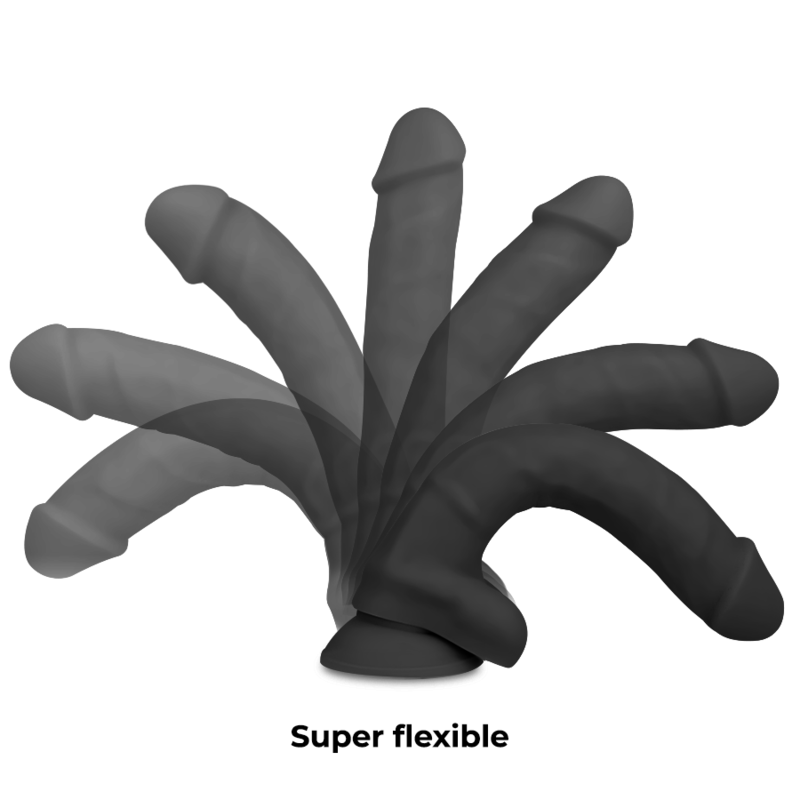 Gode En Silicone Double Densité Articulable Avec Harnais