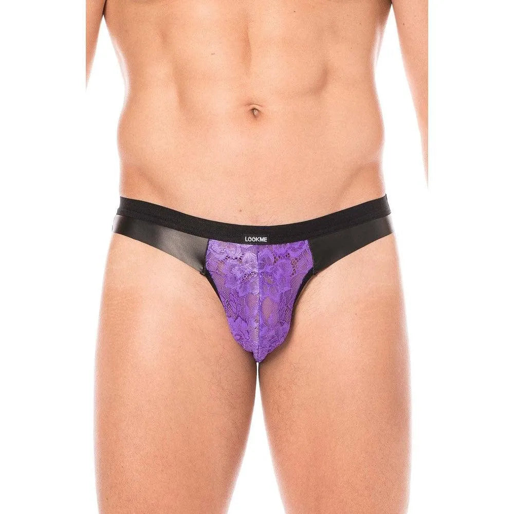 Jock Dentelle Violet Florale Pour Hommes