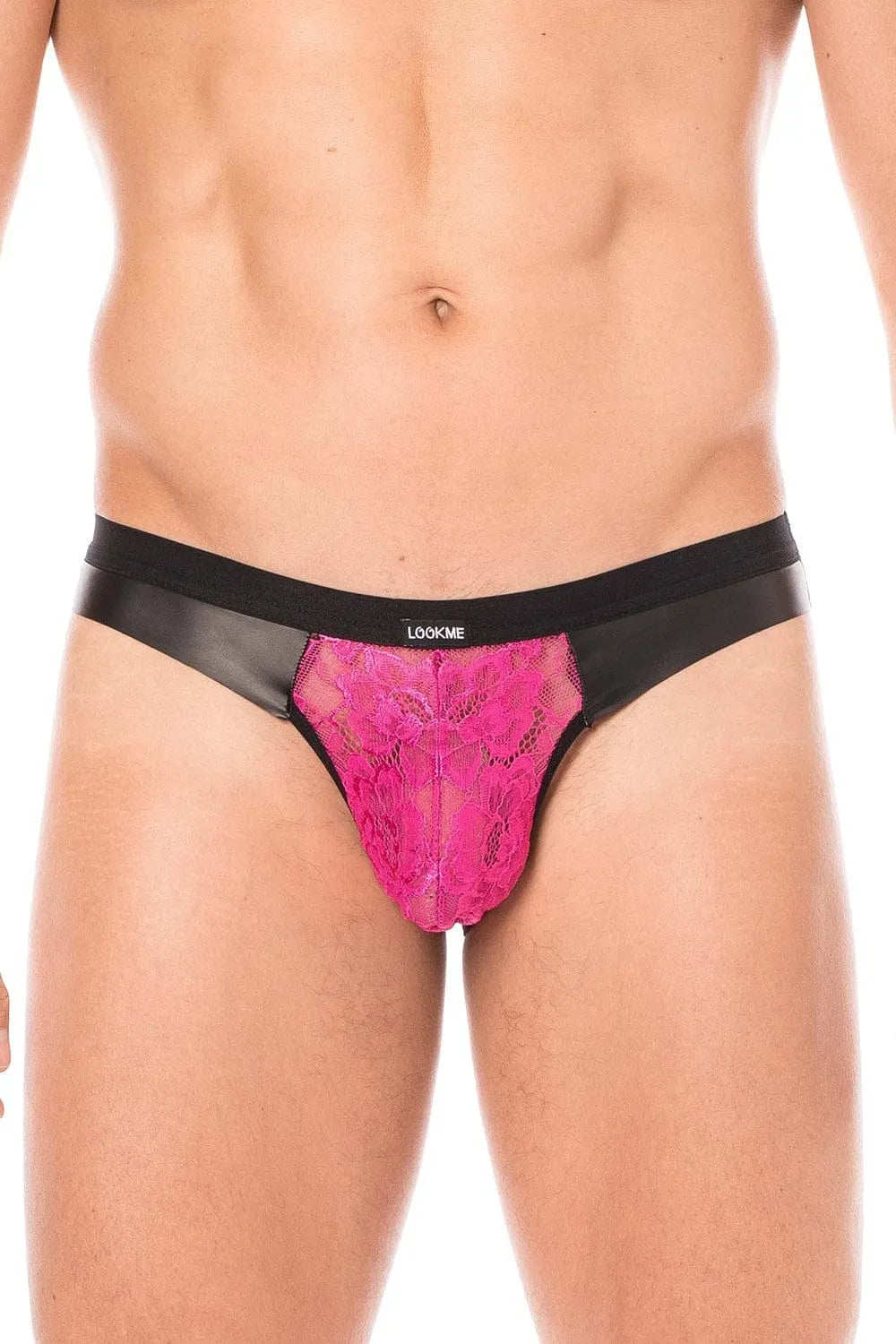 Jock En Dentelle Magenta Florale Pour Hommes