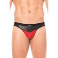 Jockstrap Rouge Confortable En Simili Cuir