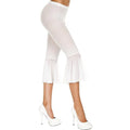Legging Pantacourt Blanc Patte D'Éléphant Fashion