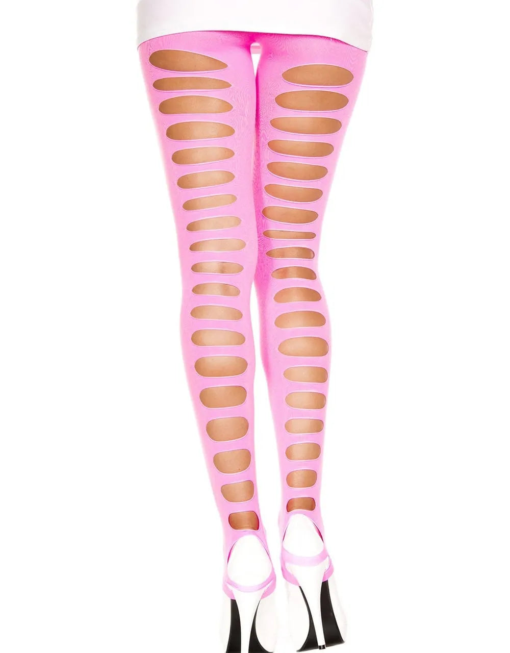 Legging Rose Effet Déchiré Maintien
