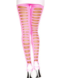 Legging Rose Effet Déchiré Maintien