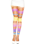 Legging Sexy Arc-En-Ciel Ajouré Moulant