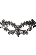 Loup De Soirée En Dentelle Brodée Noire