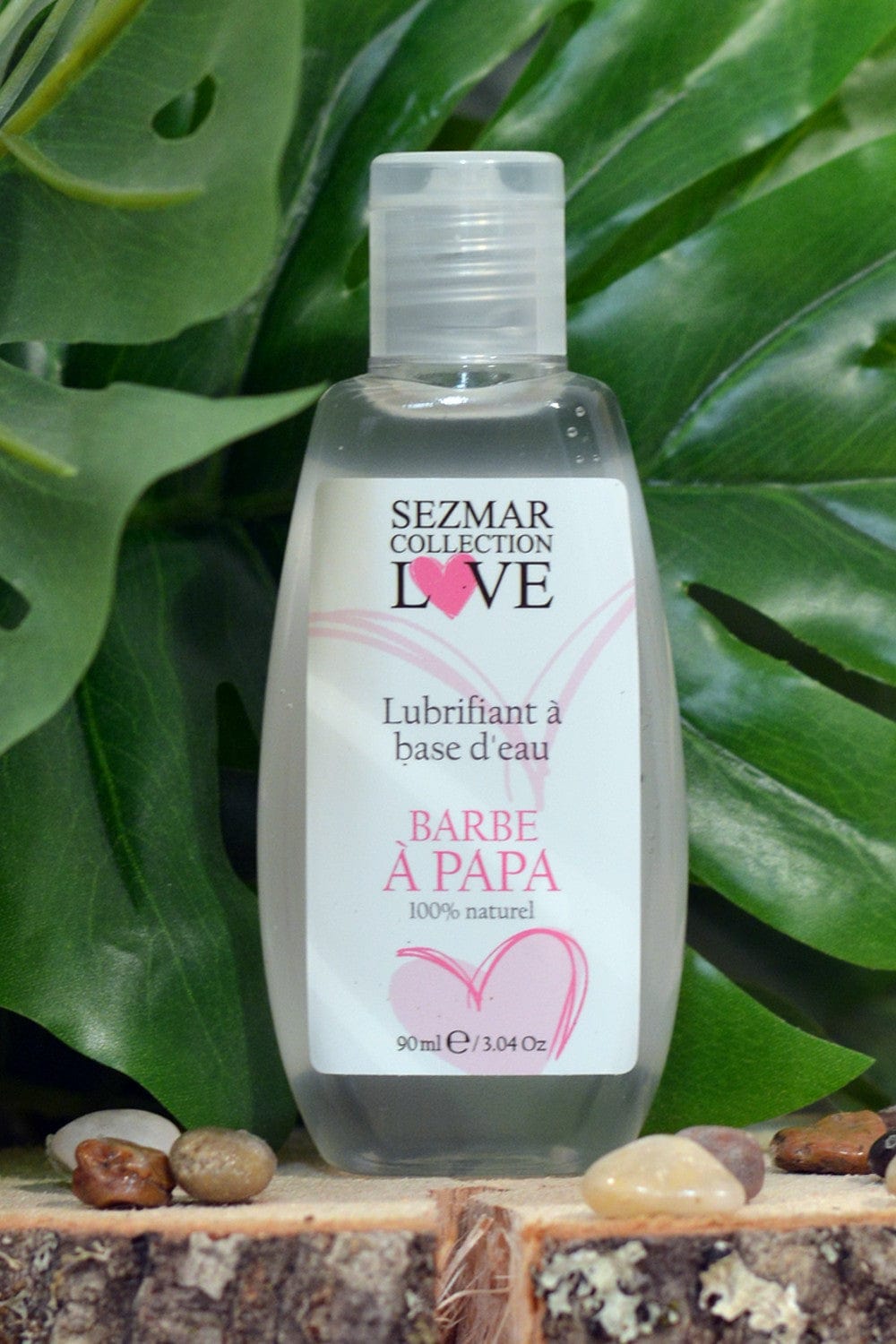 Lubrifiant à base d'eau 100% naturel Barbe à Papa 90 ml - SEZ081