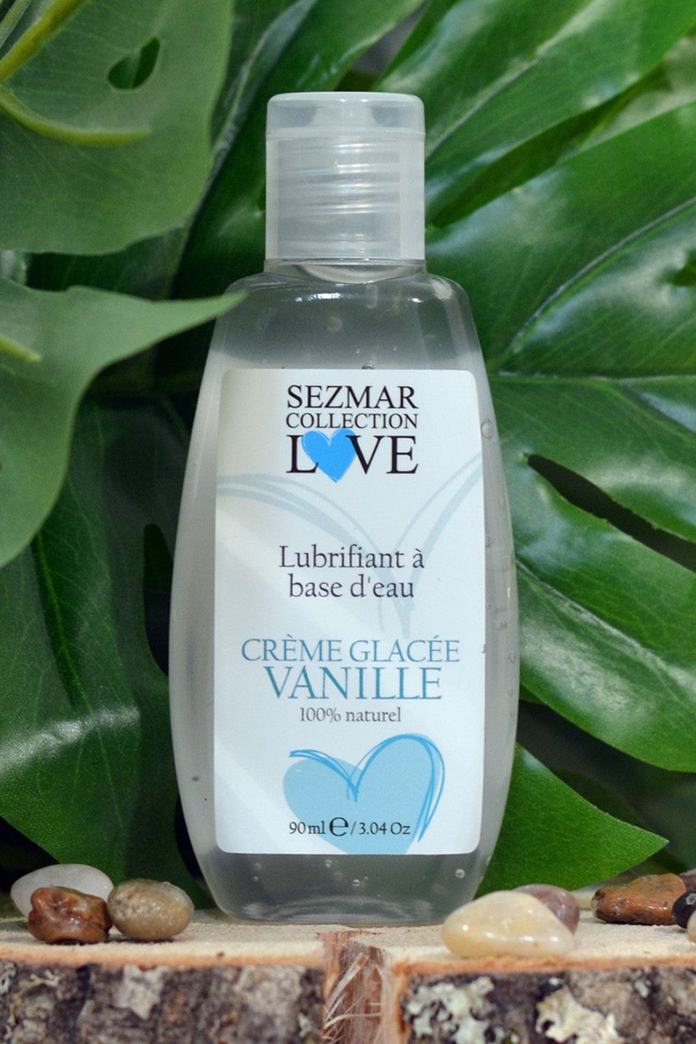 Lubrifiant à base d'eau 100% naturel Crème glacée vanille 90 ml - SEZ080