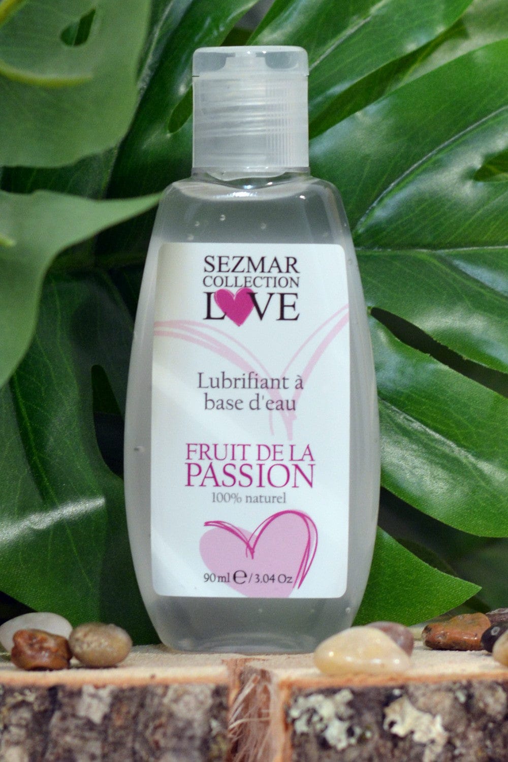 Lubrifiant à base d'eau 100% naturel Fruit de la passion 90ml - SEZ078