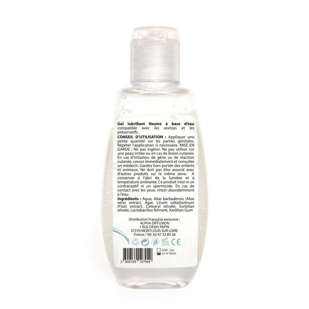 Lubrifiant à base d'eau 100% naturel Neutre 90 ml - SEZ090