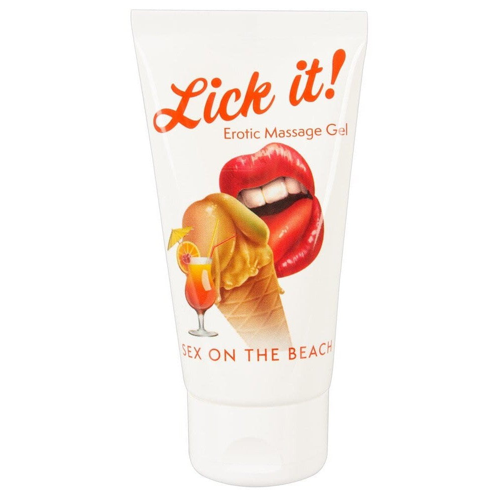 Lubrifiant et gel de massage végétalien comestible sex on the beach goût fruité  50ml - R629510