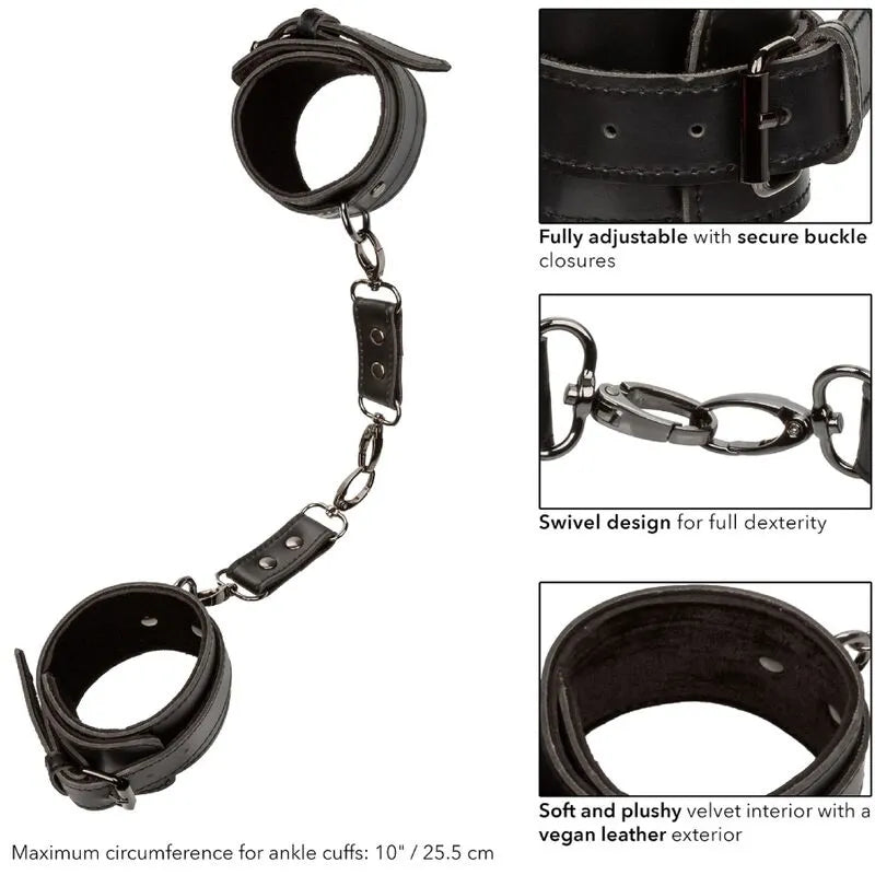 Manchettes De Cheville En Cuir Végétalien Pour Bondage
