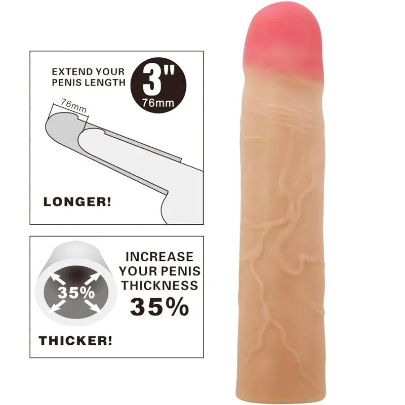 Manchon D'Extension De Pénis En Silicone Réaliste