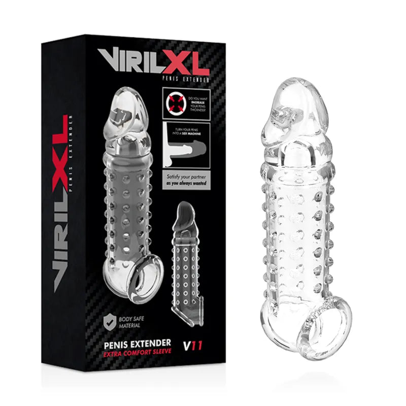 Manchon Pénien Extensible Virilxl Pour Plaisir Intense