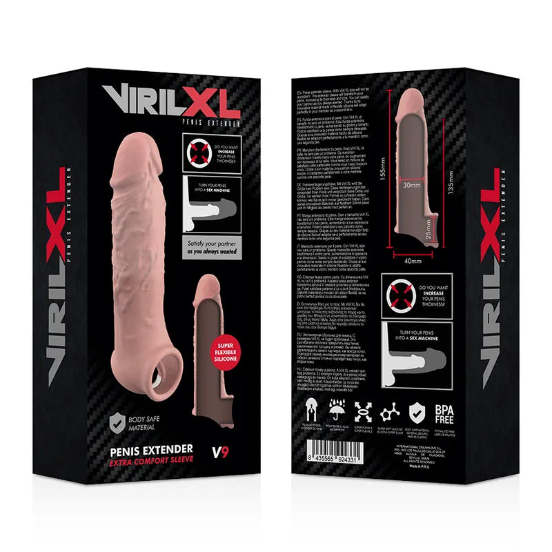 Manchon Pénien Silicone Médical Extensible