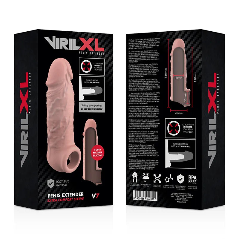 Manchon Pénien Silicone Médical Extensible