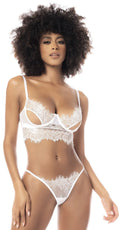 Mariée Ensemble Lingerie Dentelle Blanche Sexy