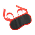 Masque Fétichiste Bords Rouges Polyester