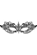 Masque Loup Noir Broderie Soirée
