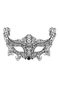 Masque Noir En Broderie Souple Pour Soirée