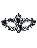 Masque Noir Élégant En Fibre Souple Avec Strass