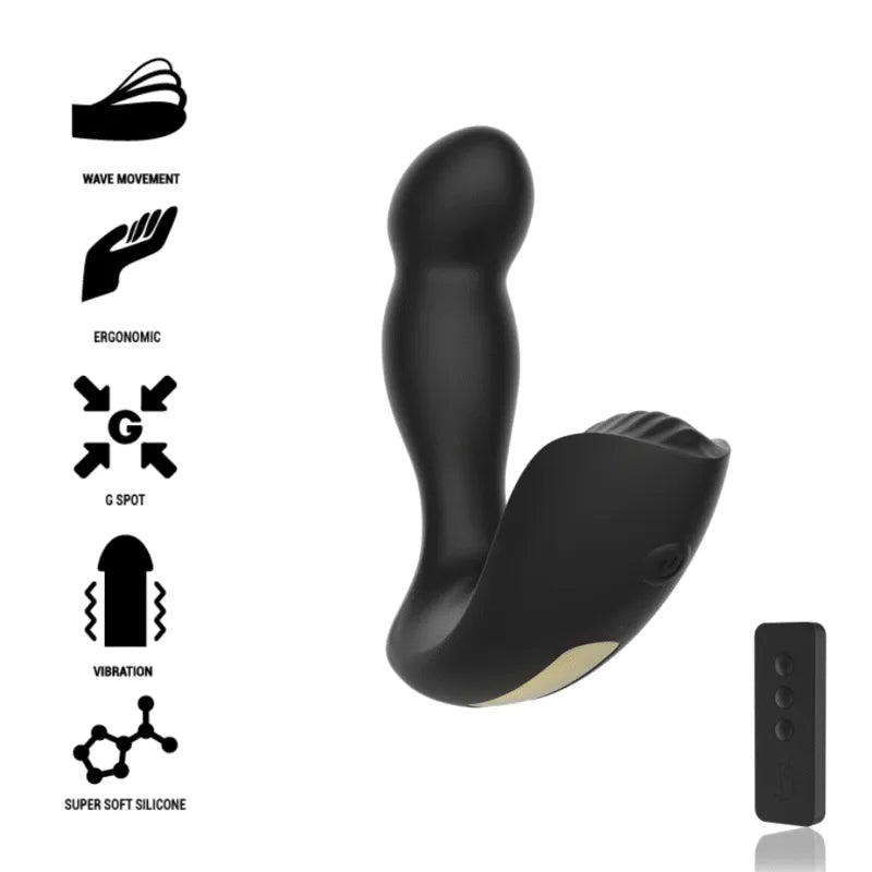 Masseur De Prostate Vibrant Télécommandé En Silicone