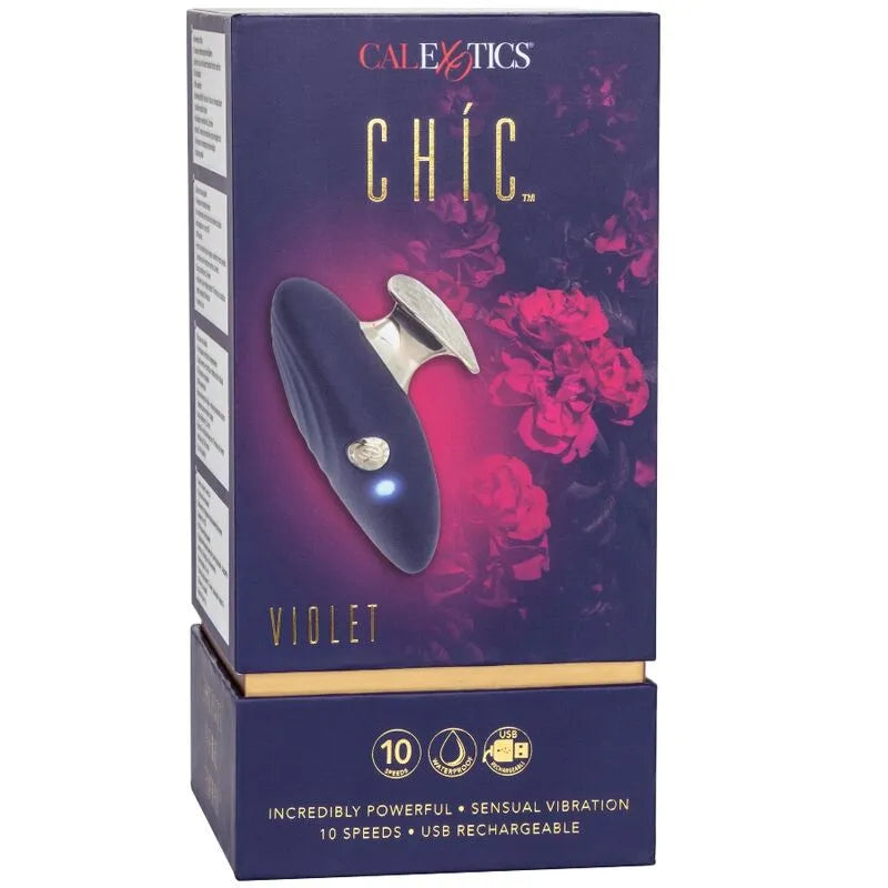 Masseur Portable Chíc Violet En Silicone Rechargeable
