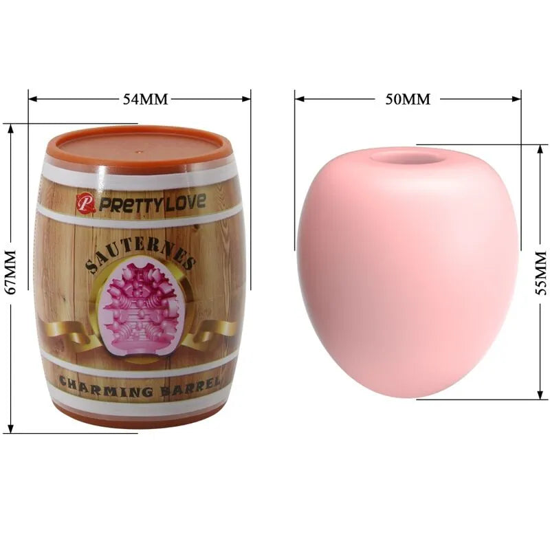 Masturbateur Cuir Souple Rose Étanche