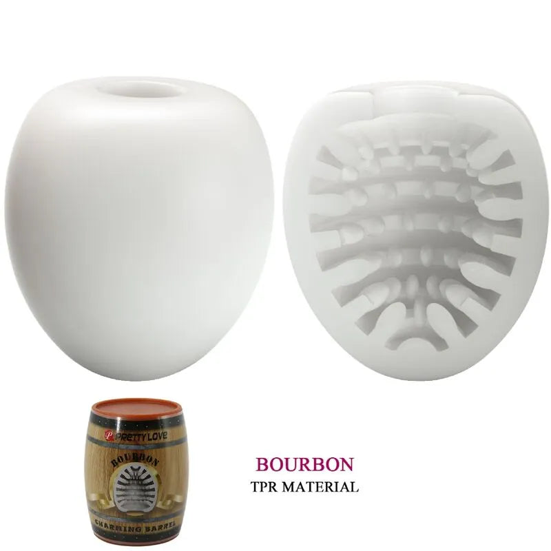 Masturbateur Cuir Souple Texture Nervurée