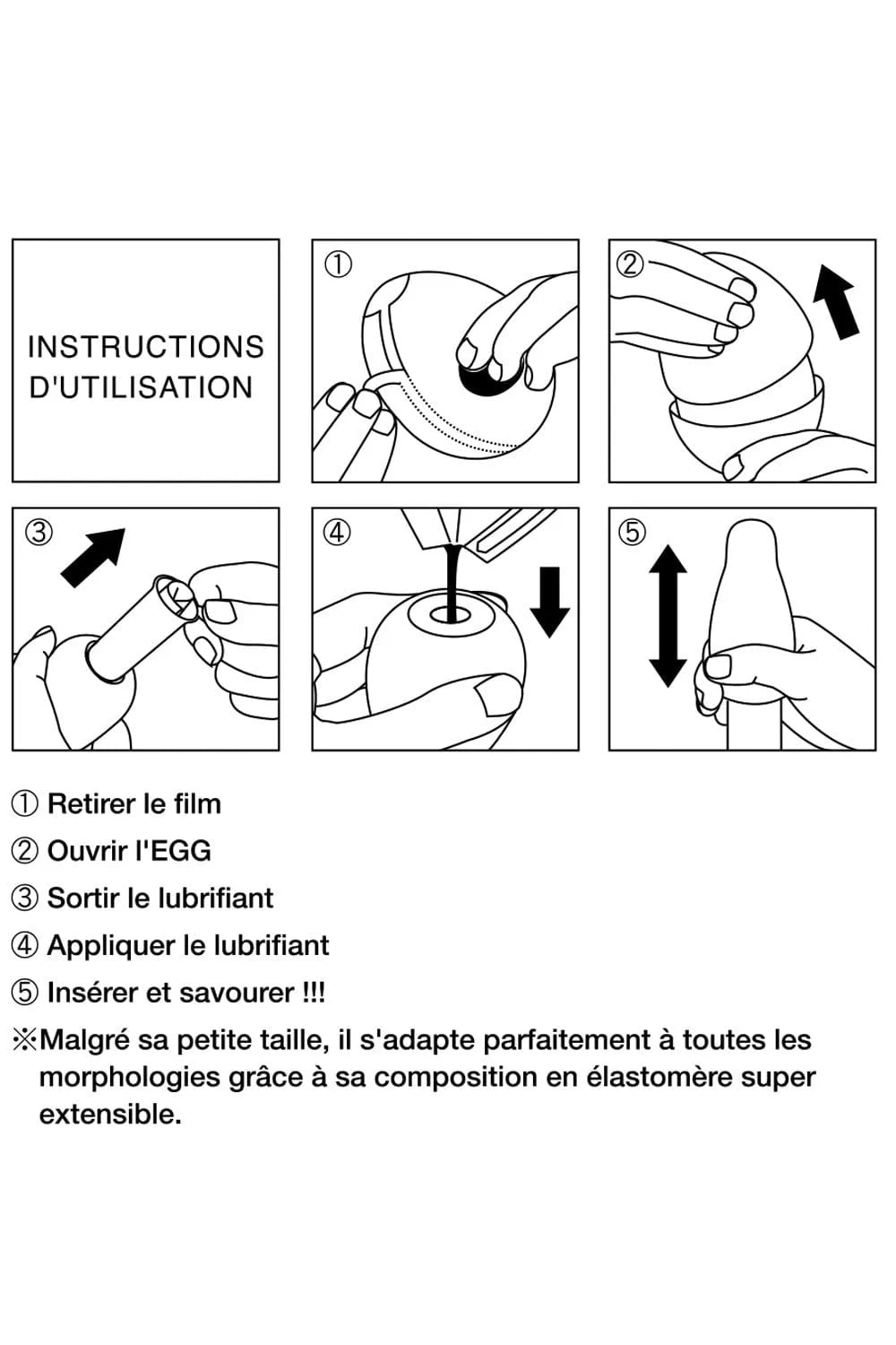 Masturbateur homme oeuf