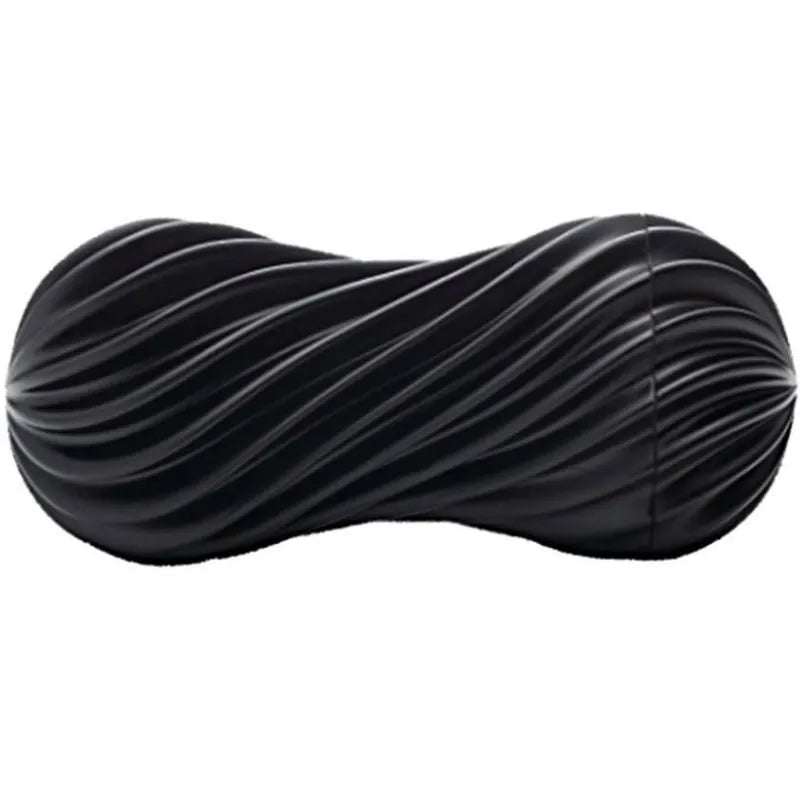 Masturbateur Masculin Spirale Flexible Noir