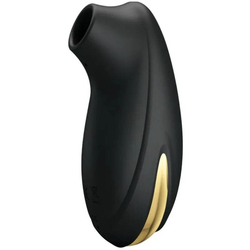 Masturbateur Succion Silicone Noir Et Or