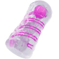 Masturbateur Transparent Spirale Rotative Réutilisable