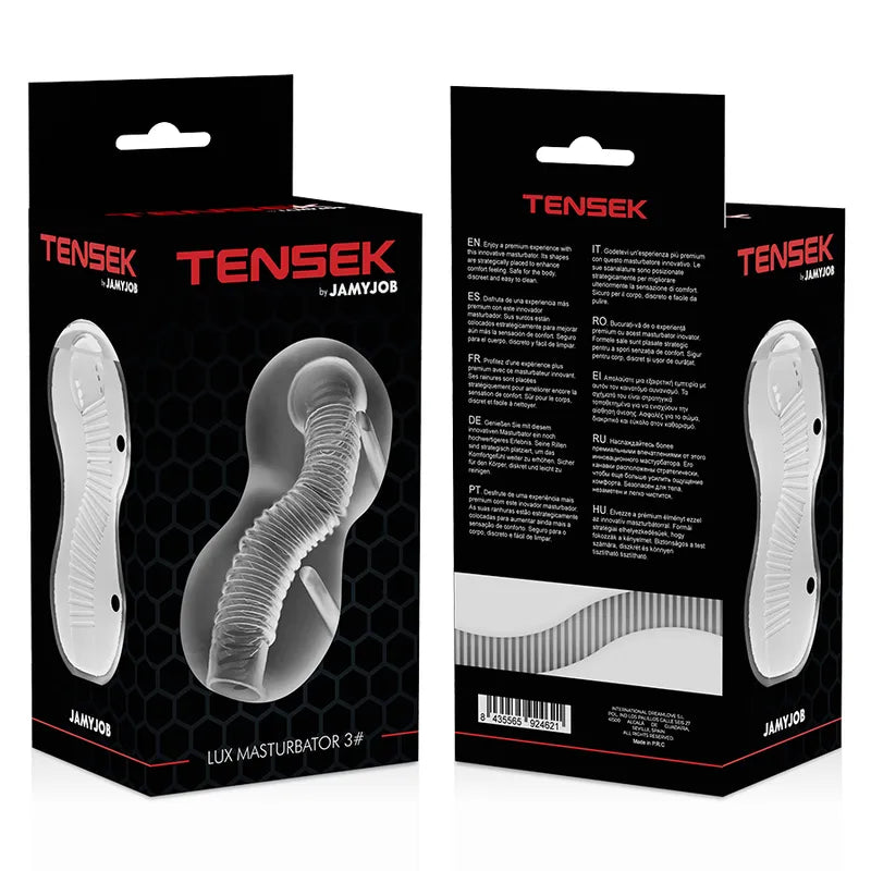 Masturbateur Transparent Tensek 3 Stimulation Intense