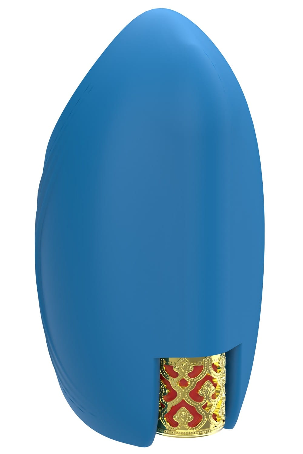 Masturbateur vibrant bleu en silicone, USB MILO - WS-NV524