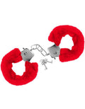 Menottes Rouges Métalliques Avec Fourrure Confort