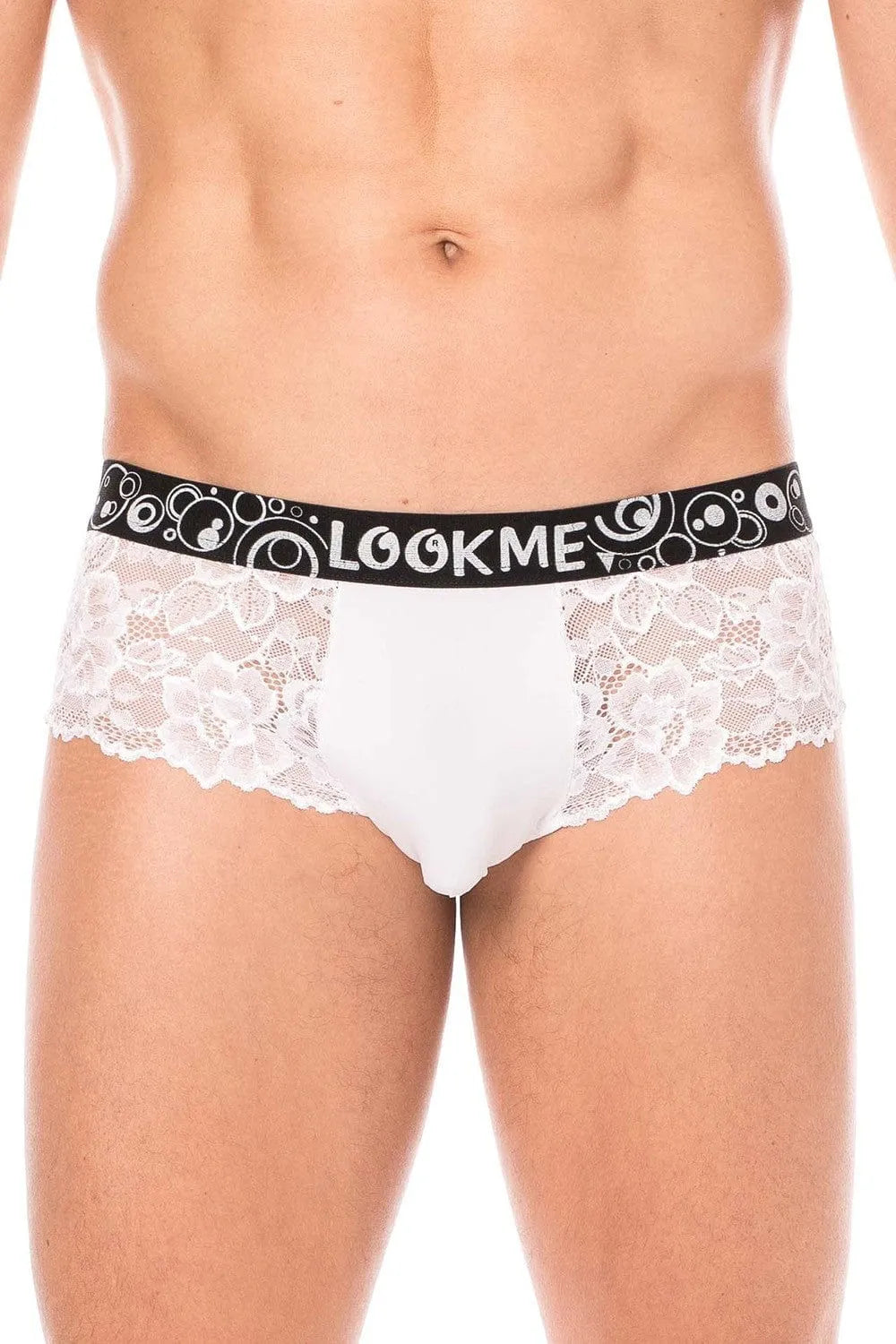 Mini Pant Dentelle Blanche Confortable Motif Floral