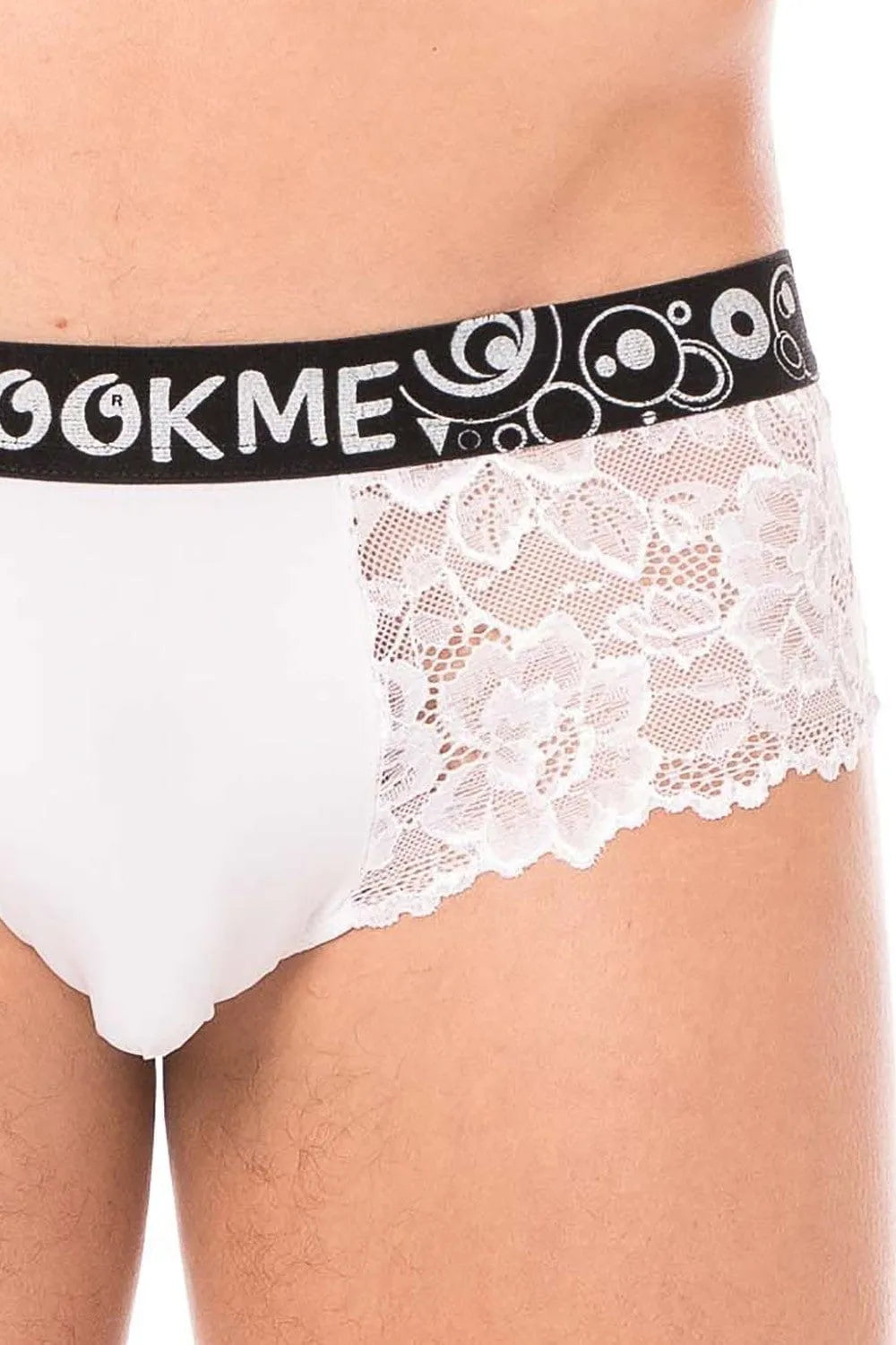 Mini Pant Dentelle Blanche Confortable Motif Floral