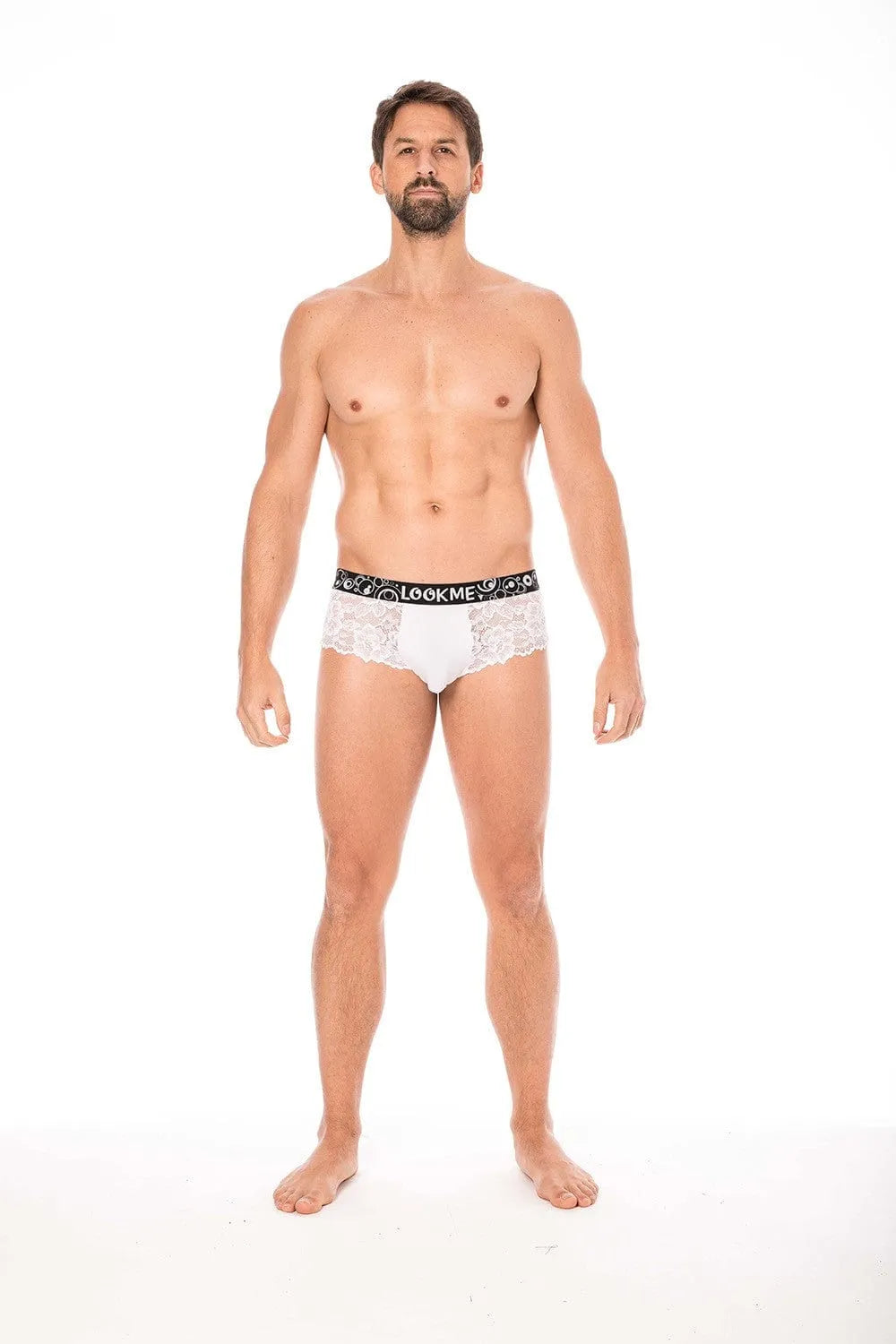 Mini Pant Dentelle Blanche Confortable Motif Floral