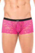 Mini-Pant En Dentelle Magenta Pour Hommes