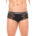 Mini Pant Noir Dentelle Florale Confortable